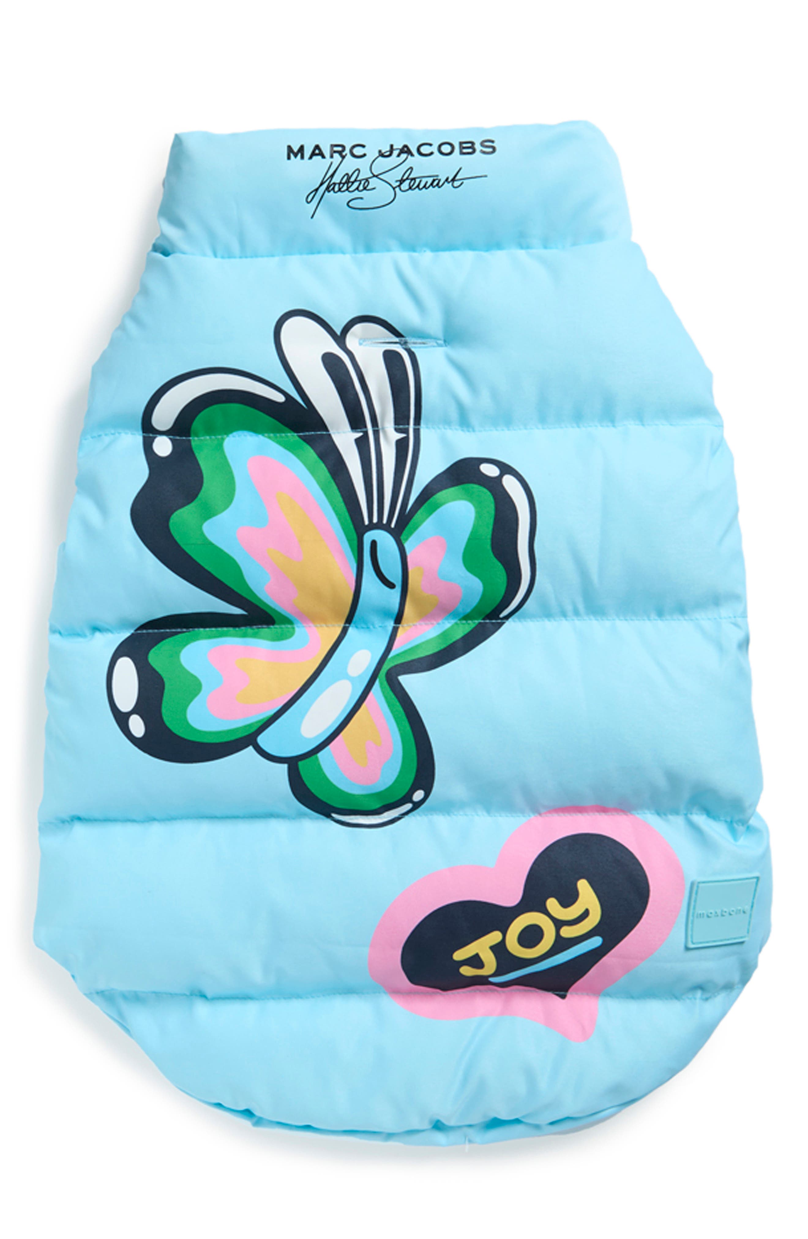 maxbone x Marc Jacobs Arabella Dog Puffer Vest in Light Blue at Nordstrom, Size Xx-Large