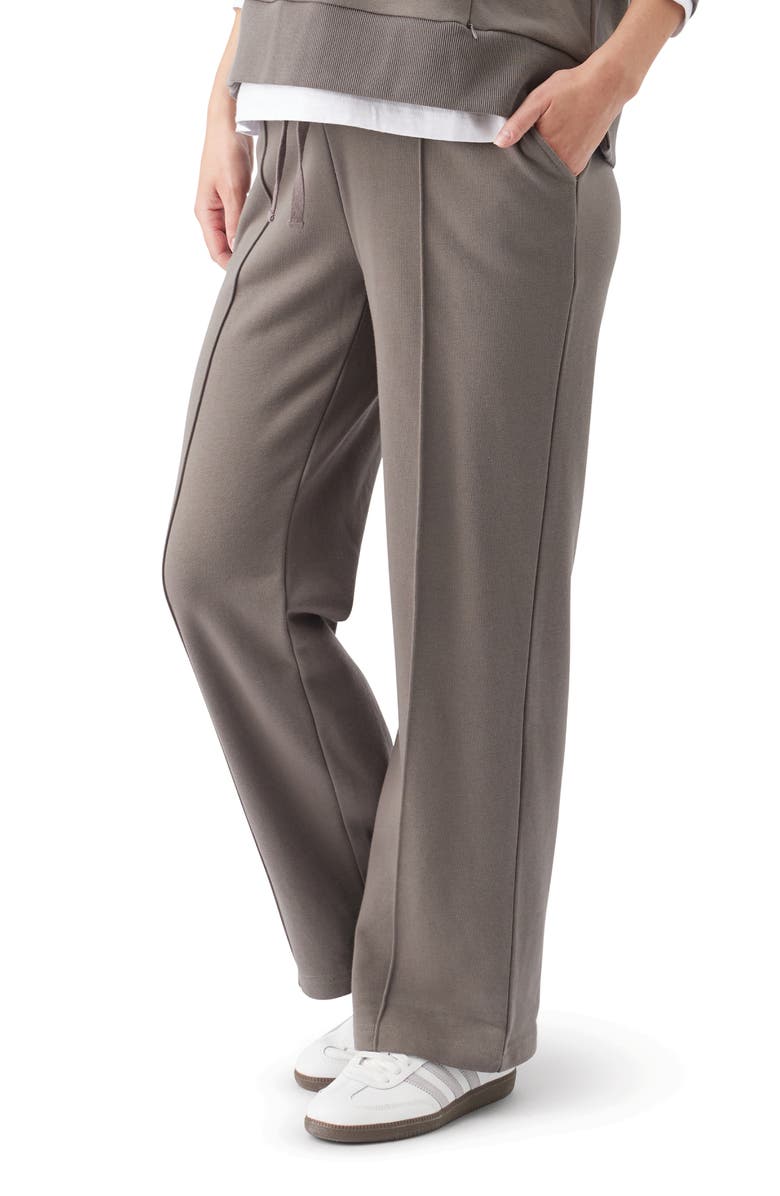 Ripe Maternity Terry Wide Leg Jogger, Alternate, color, Earth