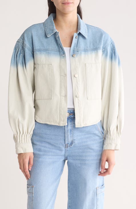 Dip Dye Jean Shacket