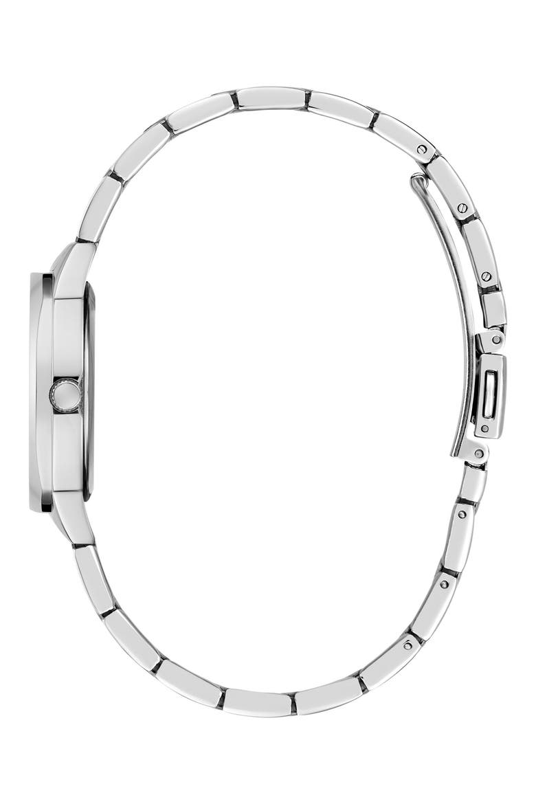 Crystal Bezel & Markers Bracelet Watch, 30mm, Alternate, color, ICE BLUE