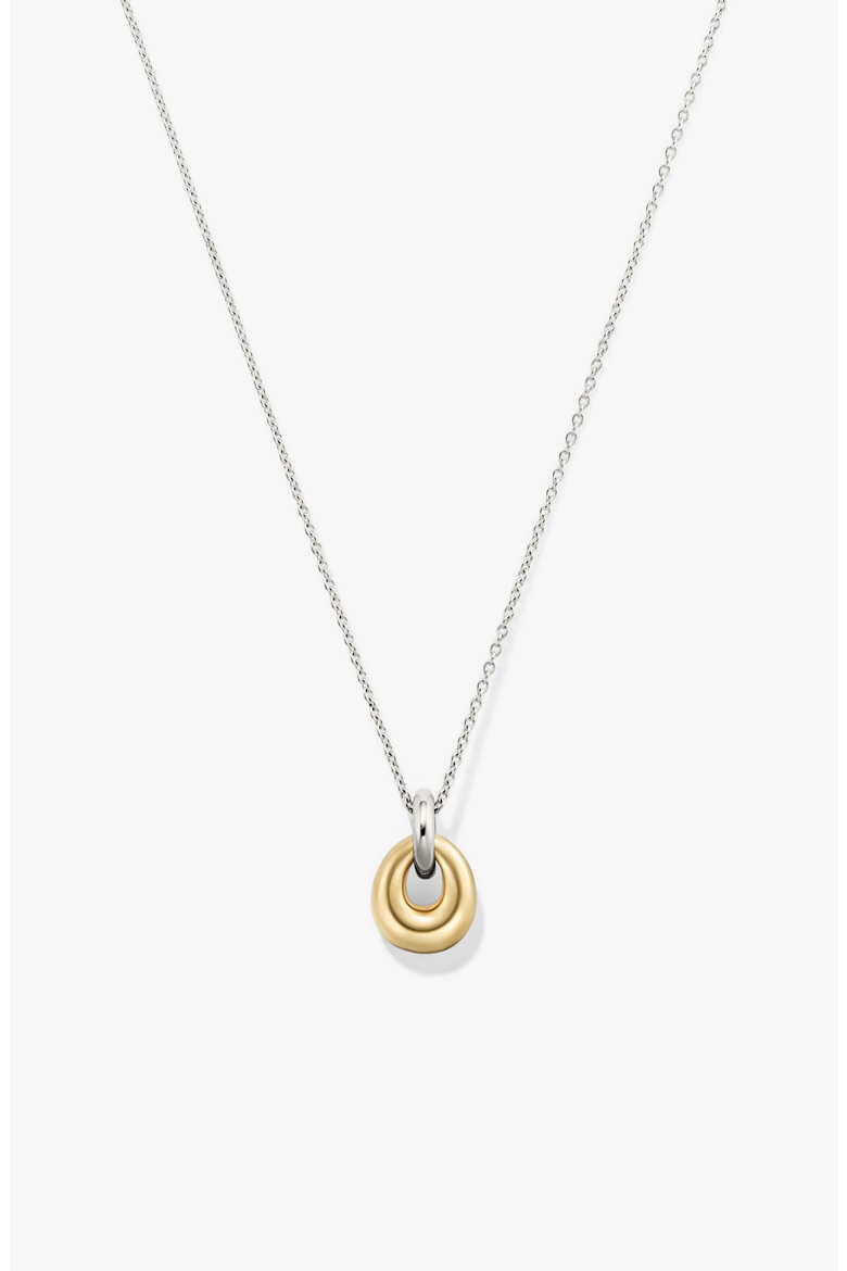 Jojo Loop Pendant Necklace, Main, color, Gold Vermeil / Sterling Silver