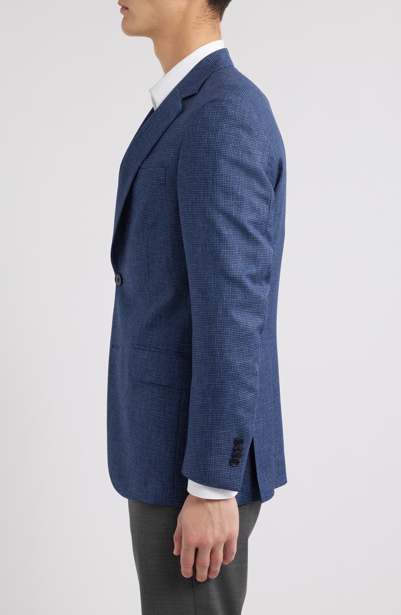 Peter Millar Hyperlight Soft Micro Houndstooth Wool & Silk Blend Sport Coat, Alternate, color, 