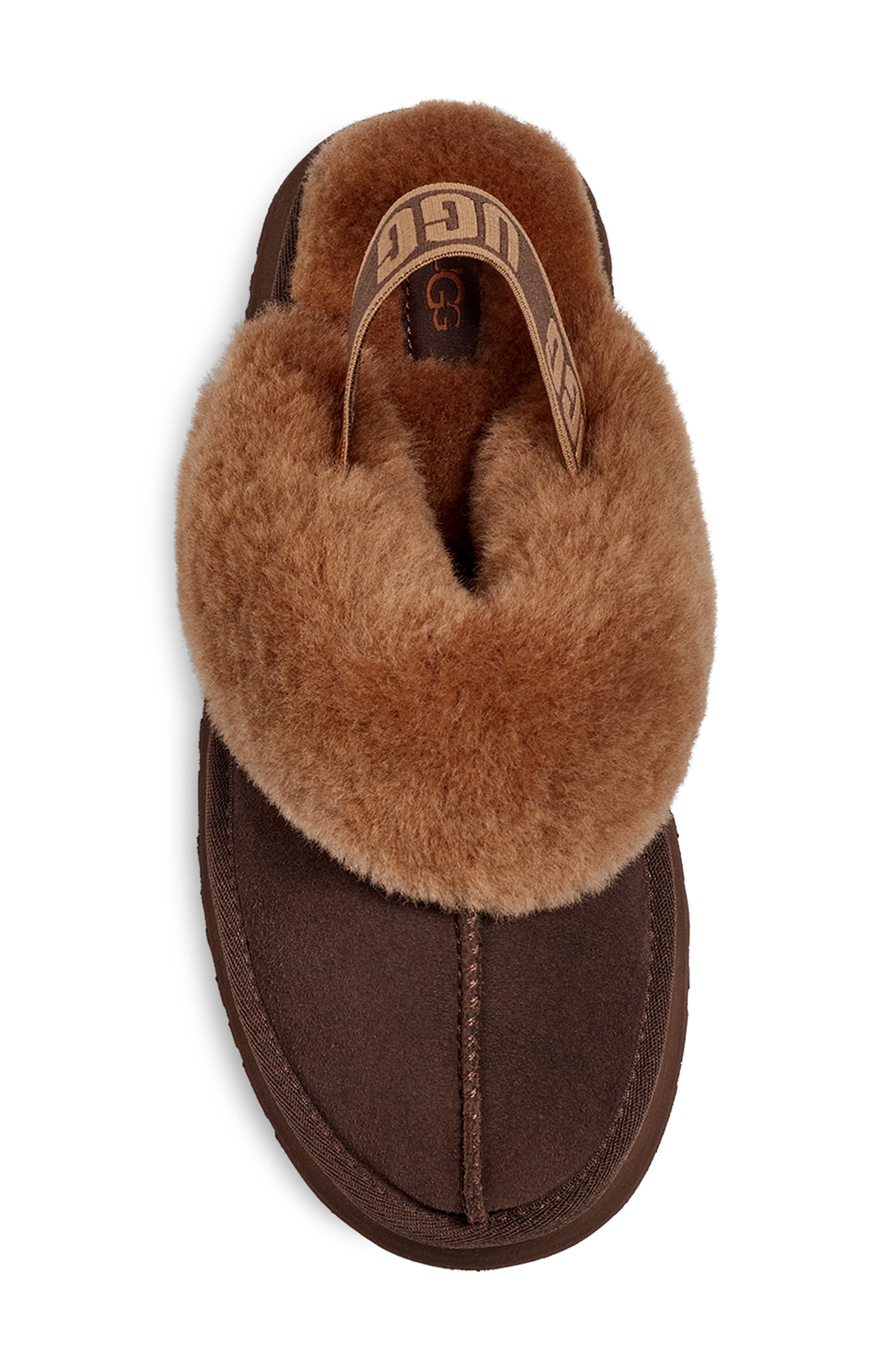 UGG<sup>®</sup> Funkette Genuine Shearling Slipper, Alternate, color, 