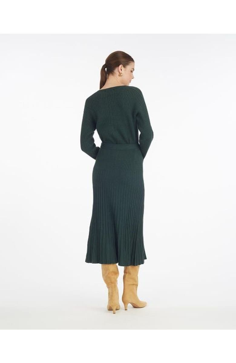 Draper James Luxe Pleated Maxi Skirt, Alternate, color, Sycamore