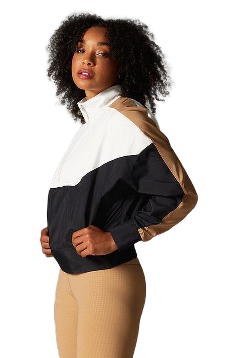 Elevation Colorblock Half Zip, Alternate, color, EBONY/COCONUT