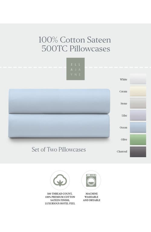 Ella Jayne Home Cotton Pillow Protector In Stone