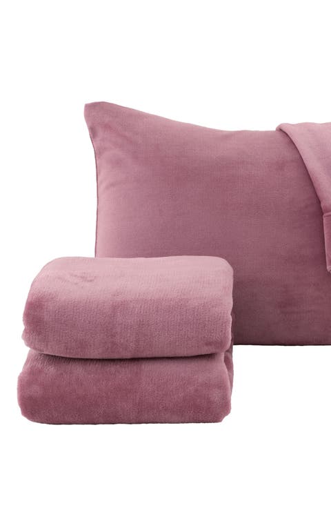 Solid Plush Velour Sheet Set