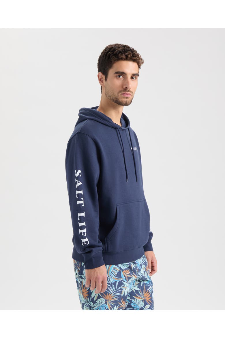 United We Fish Hoodie, Alternate, color, Navy