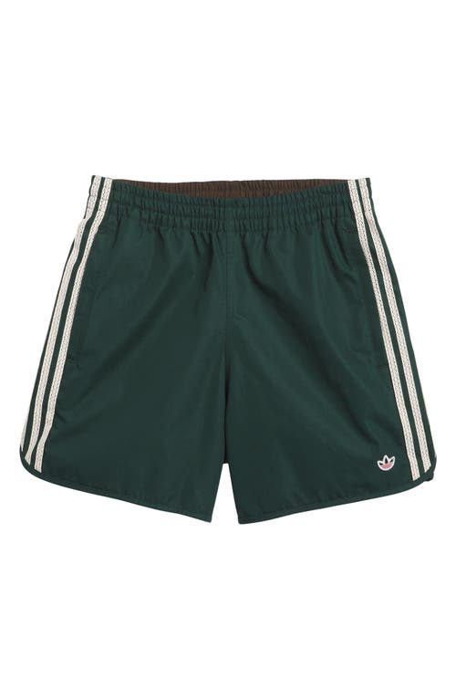 Adidas Originals X Clot By Edison Chen Colorblock Cotton & Nylon Athletic Shorts In Green
