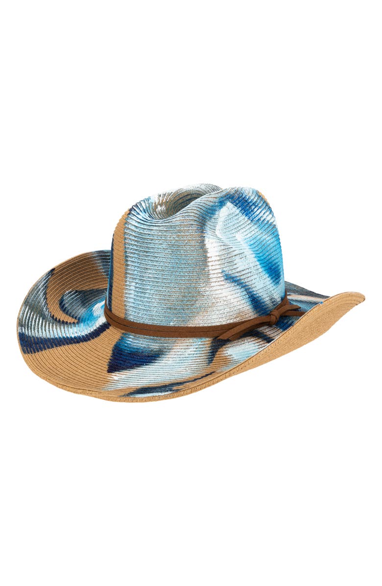 San Diego Hat Drift Painted Cowboy Hat, Main, color, Blue