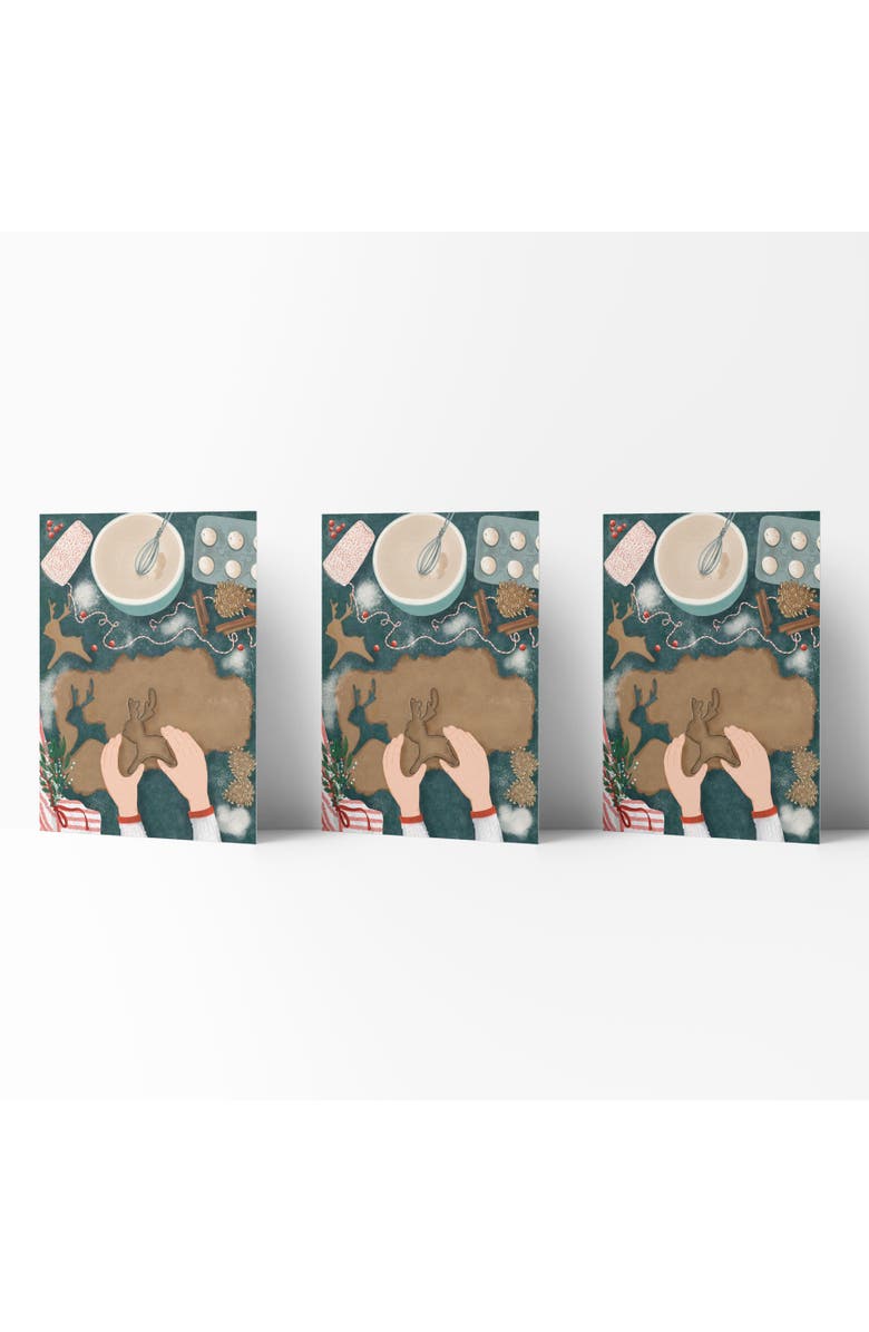 Ramus & Co Holiday Winter Greeting Cards "Baking Season", Main, color, Multi-Pack
