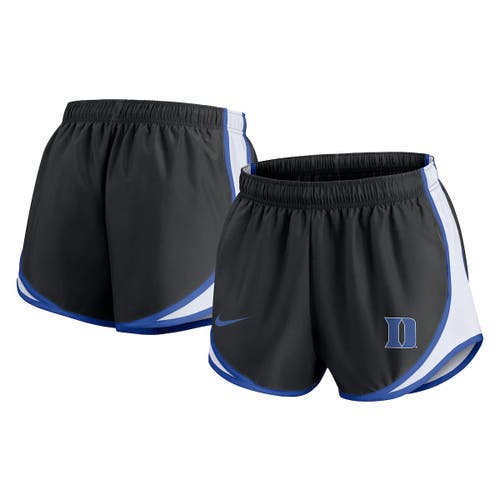 Nike Black Duke Blue Devils Spring Break Tempo Performance Shorts In Black