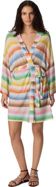 Missoni Short Cover-up With Dégradé Zigzag Pattern