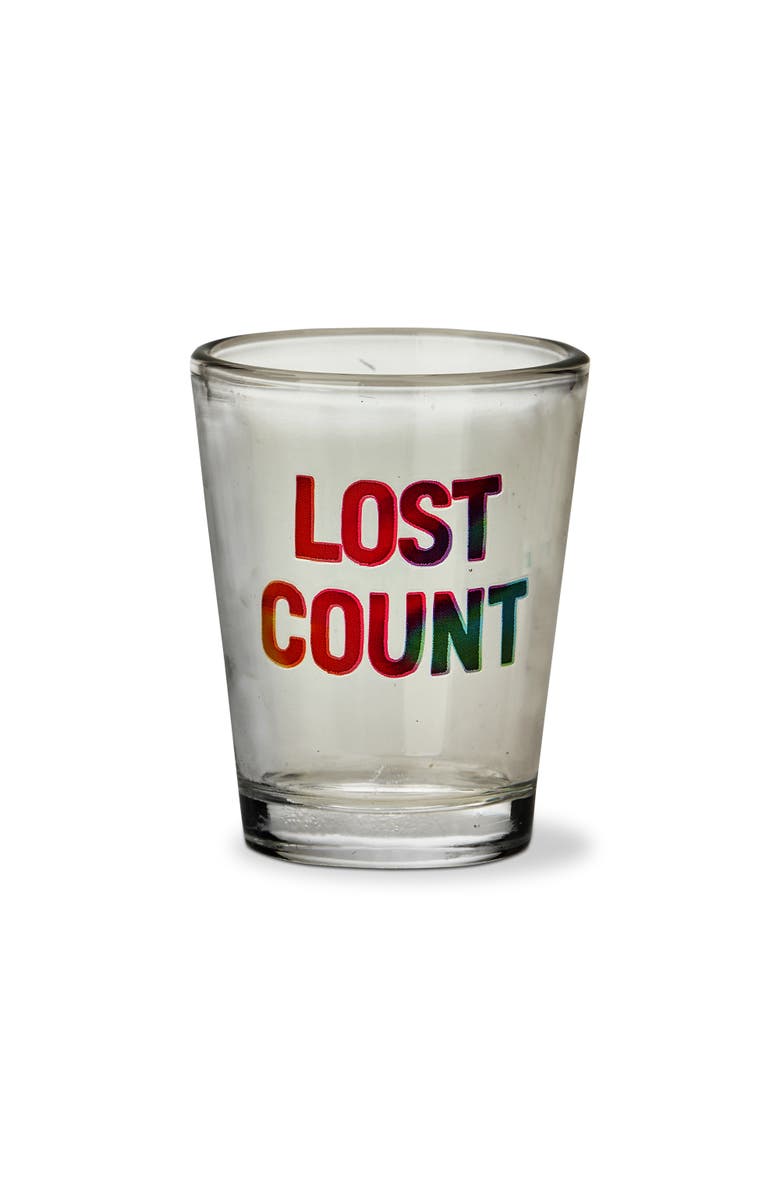 tag Lost Count Clear Shot Glass Dishwasher Safe Drinkware, Main, color, Clear