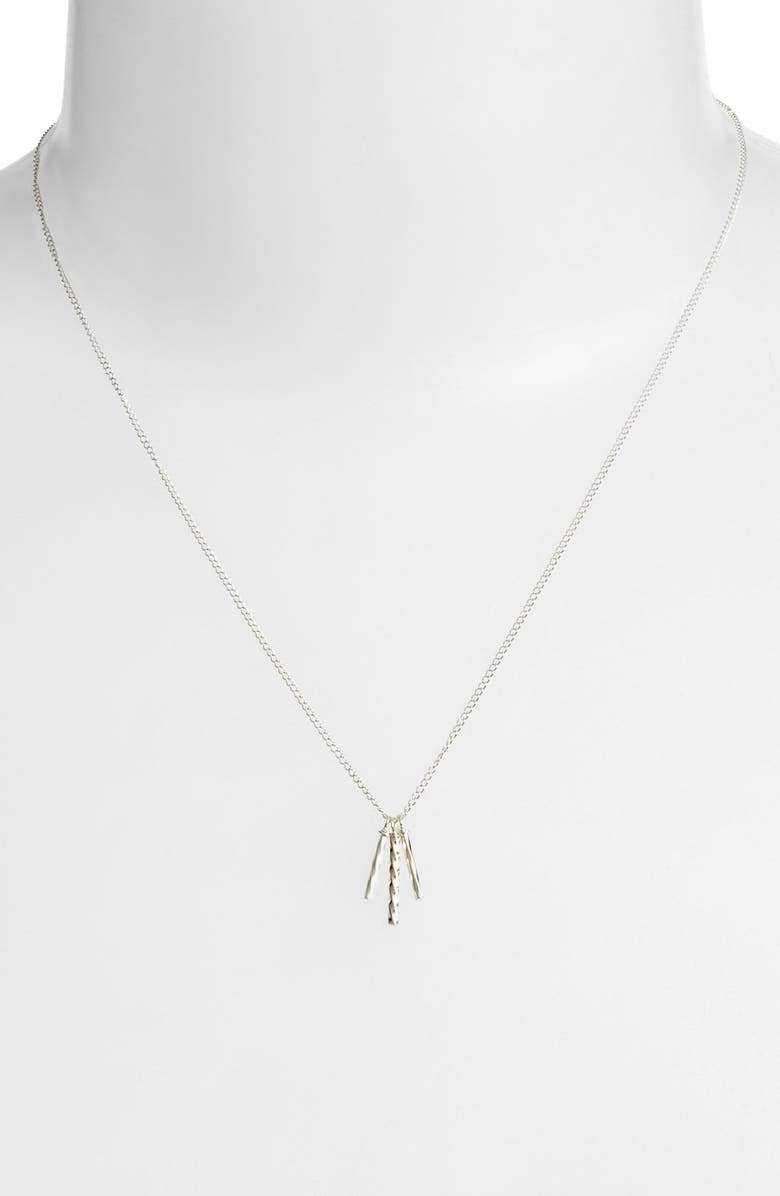 Dogeared 'Three Wishes' Pendant Necklace, Alternate, color, 