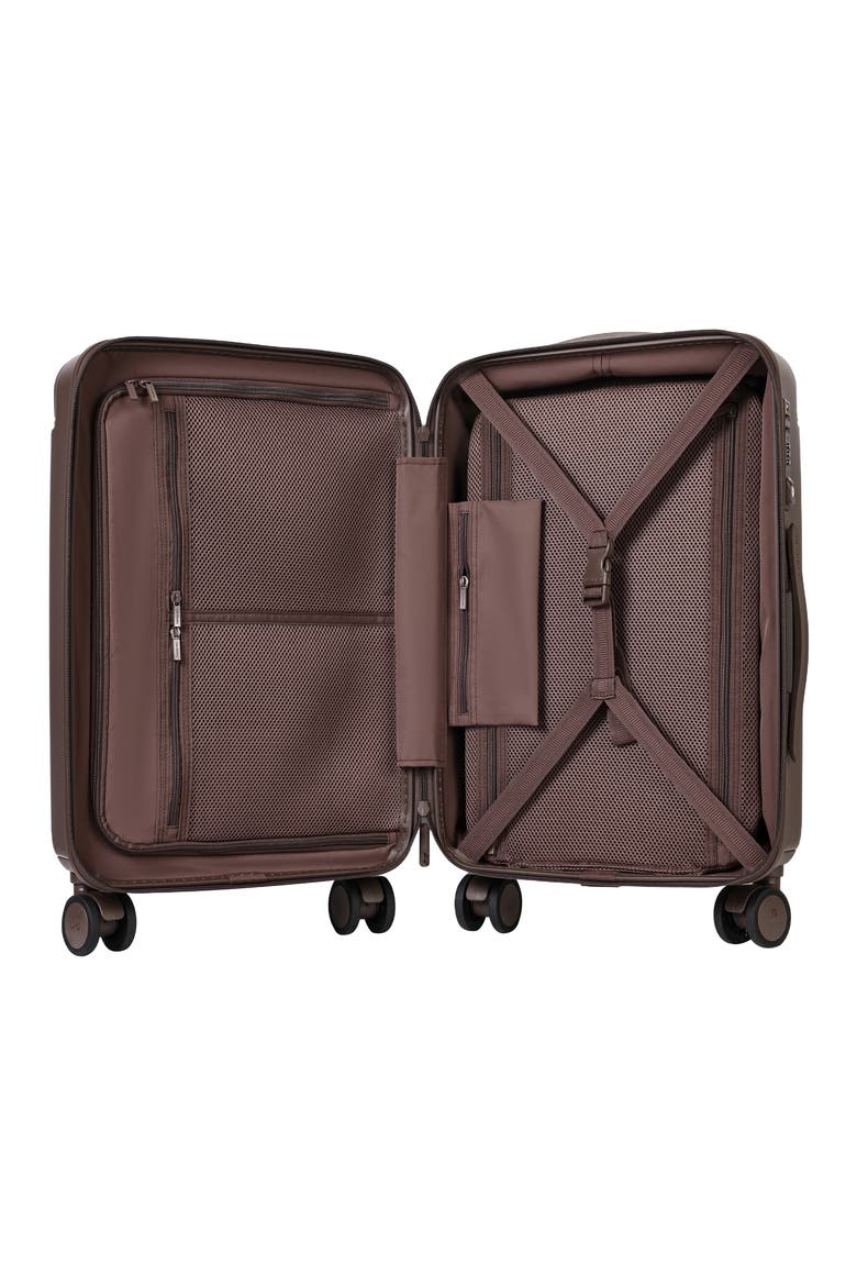 Nostos Matte Spinner Carry-On, Alternate, color, ESPRESSO