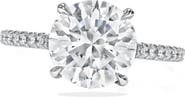 ALLUREZ Round Brilliant Cut Lab Diamond Solitaire Engagement Ring 14K