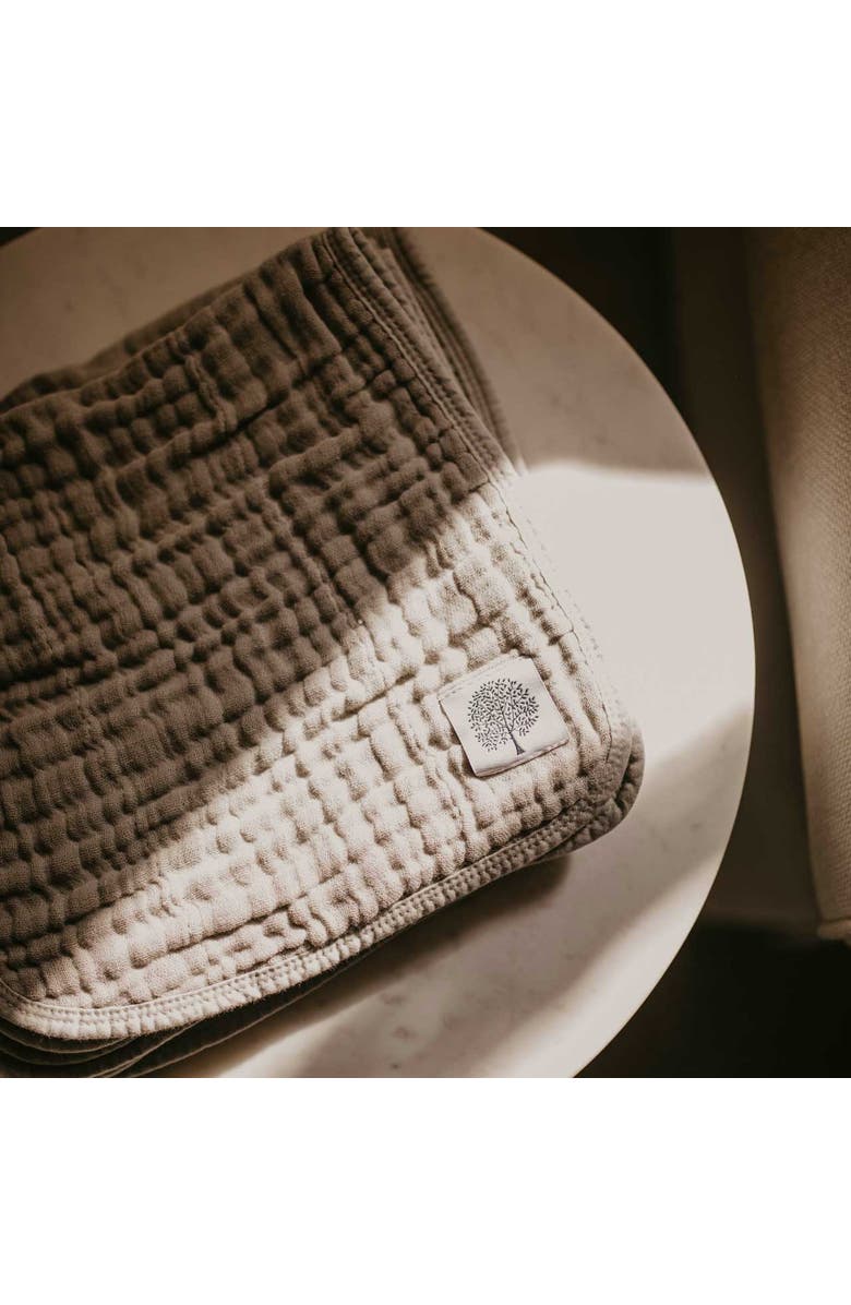 Parker Baby Co. Muslin Burp Cloths, Alternate, color, Gray Set