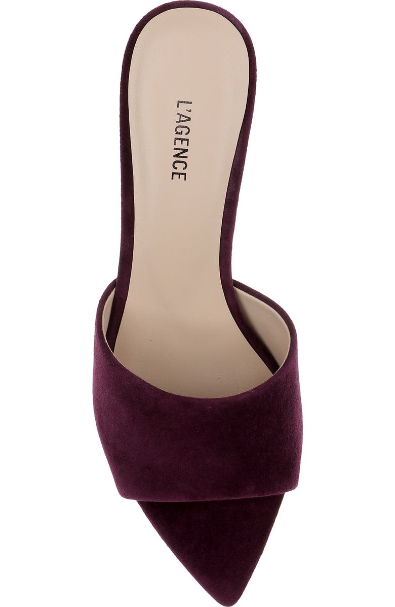 L'AGENCE Lolita VIII Mule, Alternate, color, Burgundy Suede