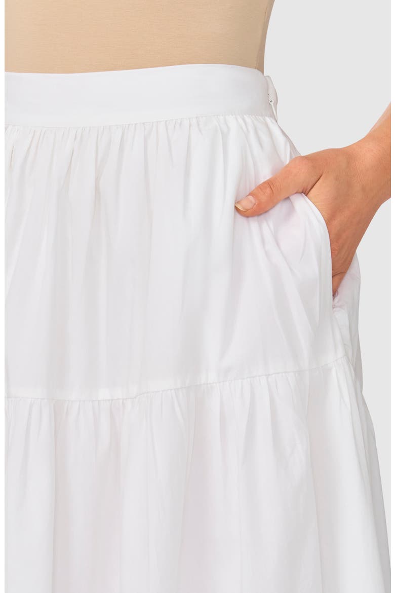 Tiered Maxi Skirt, Alternate, color, ULTRA WHITE