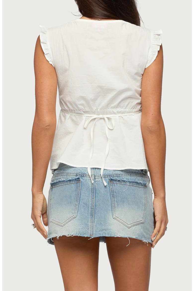 Meadow Pintuck Lace Top, Alternate, color, WHITE