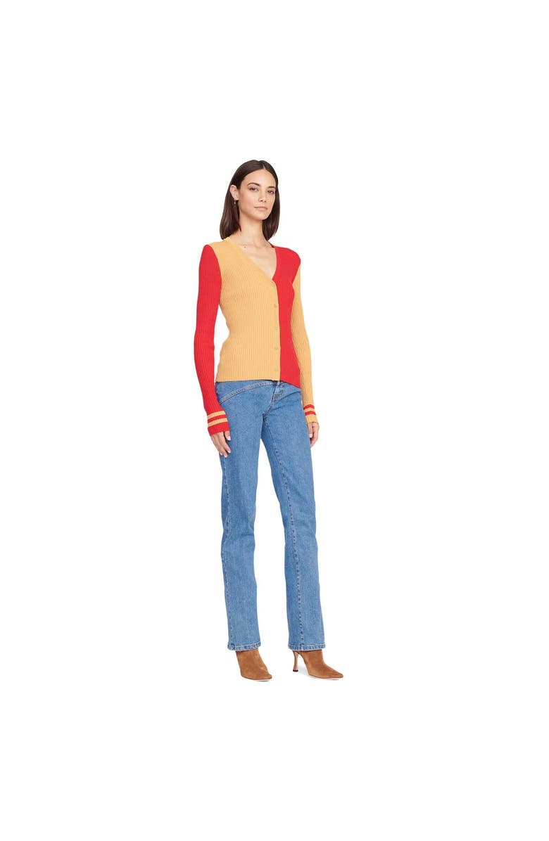 STAUD Women's STAUD Scarlet/Gold San Francisco 49ers Cargo Sweater, Alternate, color, 