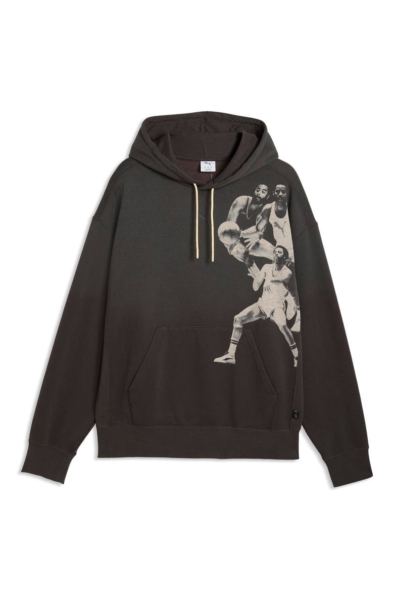 Memory Lane Cotton Fleece Hoodie, Alternate, color, PUMA BLACK