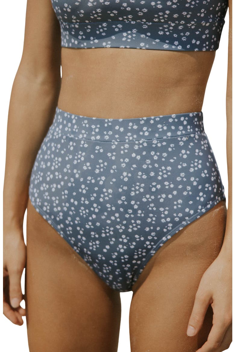 Pacific High Waisted Bottoms, Main, color, Blue