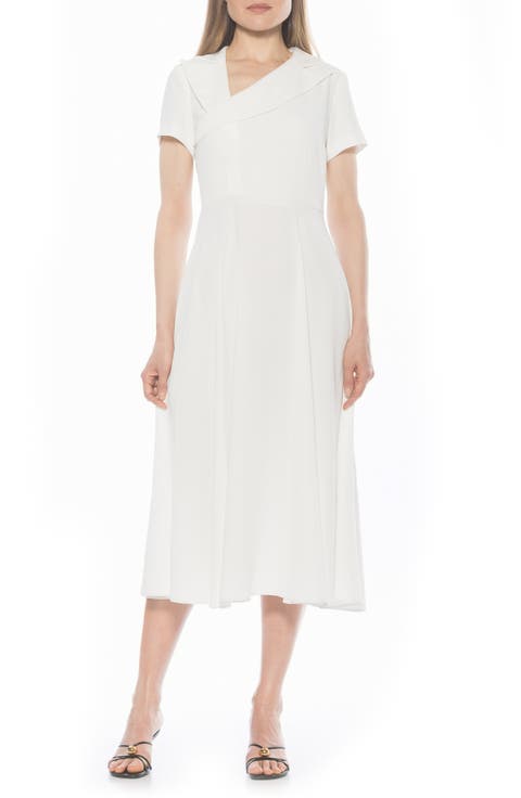 Jackie Asymmetric Collared Dress