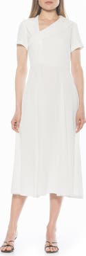 Alexia Admor Jackie Asymmetric Collared Dress