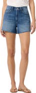 Joe's Raw Hem High Waist Relaxed Denim Shorts