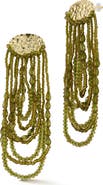 SPHERA MILANO Beaded Fringe Drop Earrings