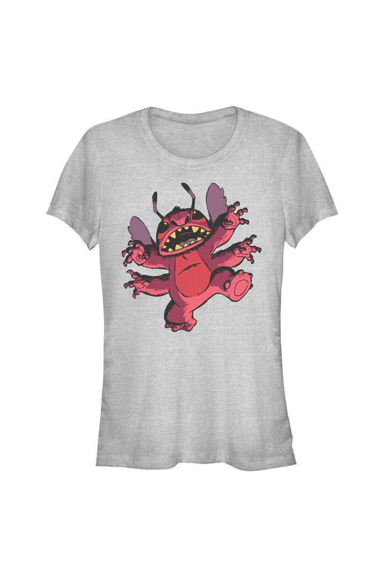 Junior's Mischievous Pose Short Sleeve Graphic T-Shirt, Main, color, Gray: Leroy