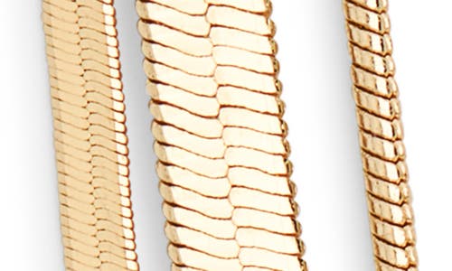 Nordstrom Rack Draped Snake Chain Layered Necklace In Gold