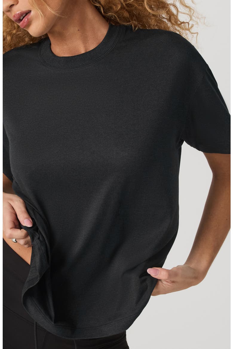 Energy Long T-Shirt, Alternate, color, BLACK HEATHER