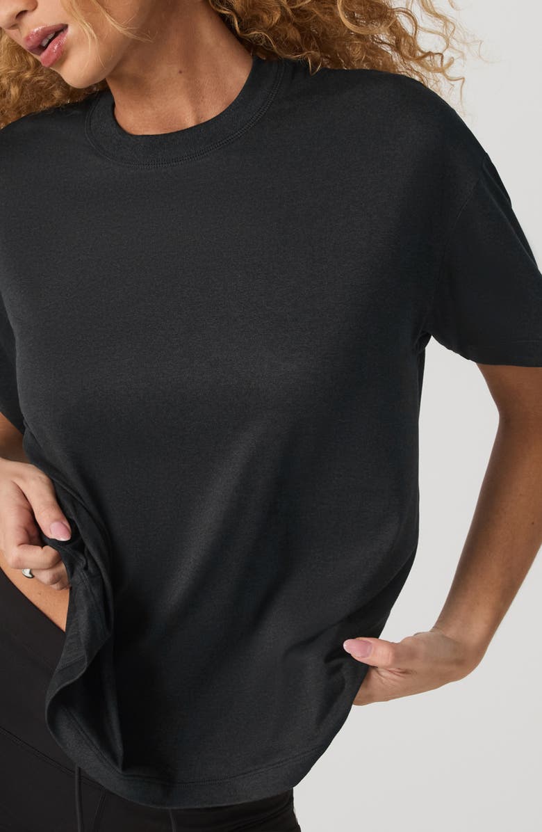 Vuori Energy Long T-shirt, Alternate, color, Black Heather