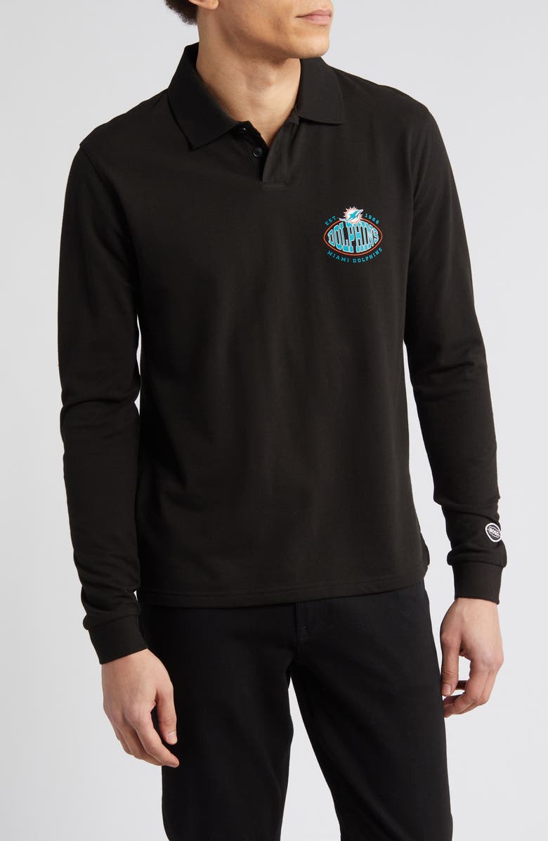 BOSS x NFL Patlong Long Sleeve Piqué Polo, Main, color,