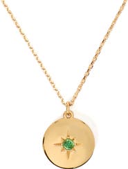 Kate Spade New York clear honesty medallion necklace