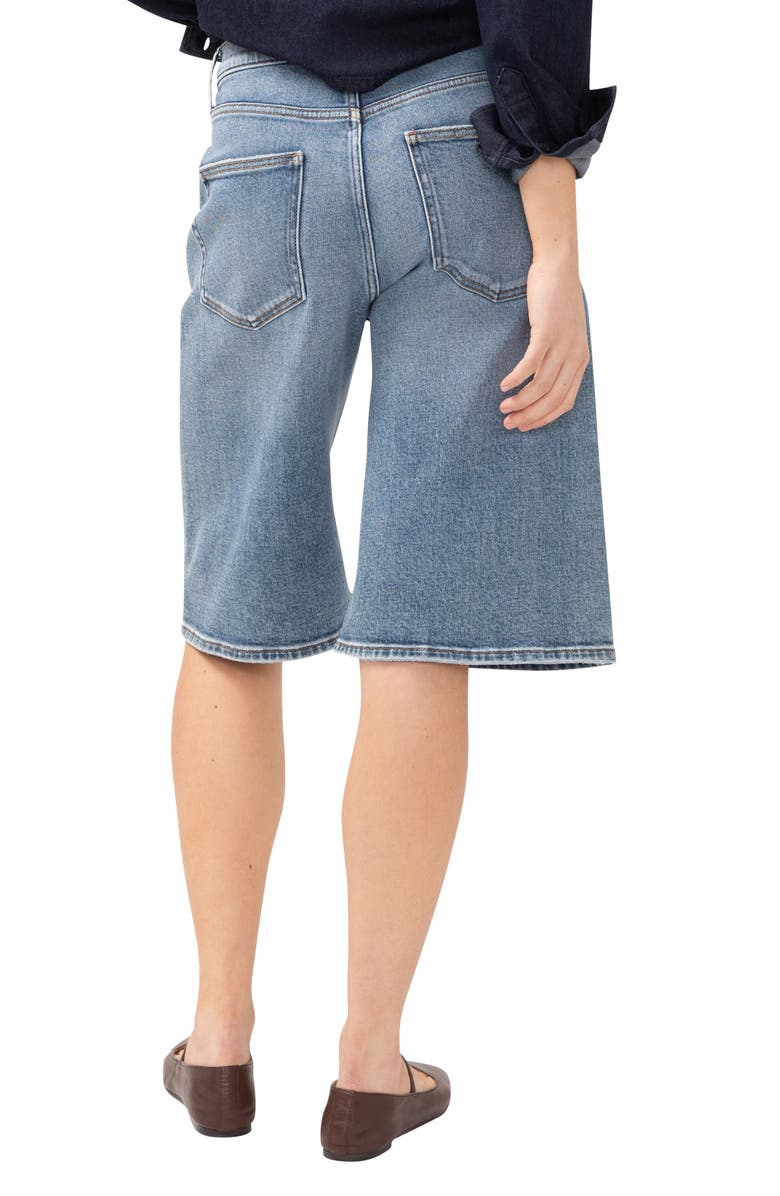 Silver Jeans Co. Be Easy High Waist Long Denim Shorts, Alternate, color, Vista