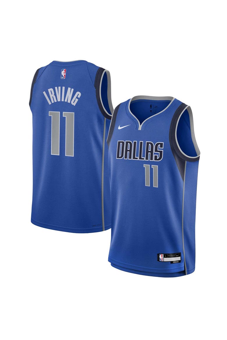 Youth Nike Kyrie Irving Blue Dallas Mavericks Swingman Jersey - Icon Edition, Main, color, Blue