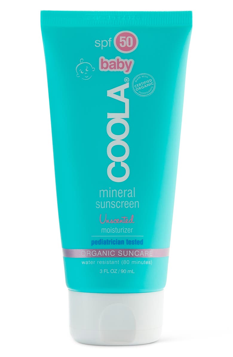 COOLA<sup>®</sup> Suncare Unscented Baby Mineral Moisturizer SPF 50 Sunscreen, Main, color, 
