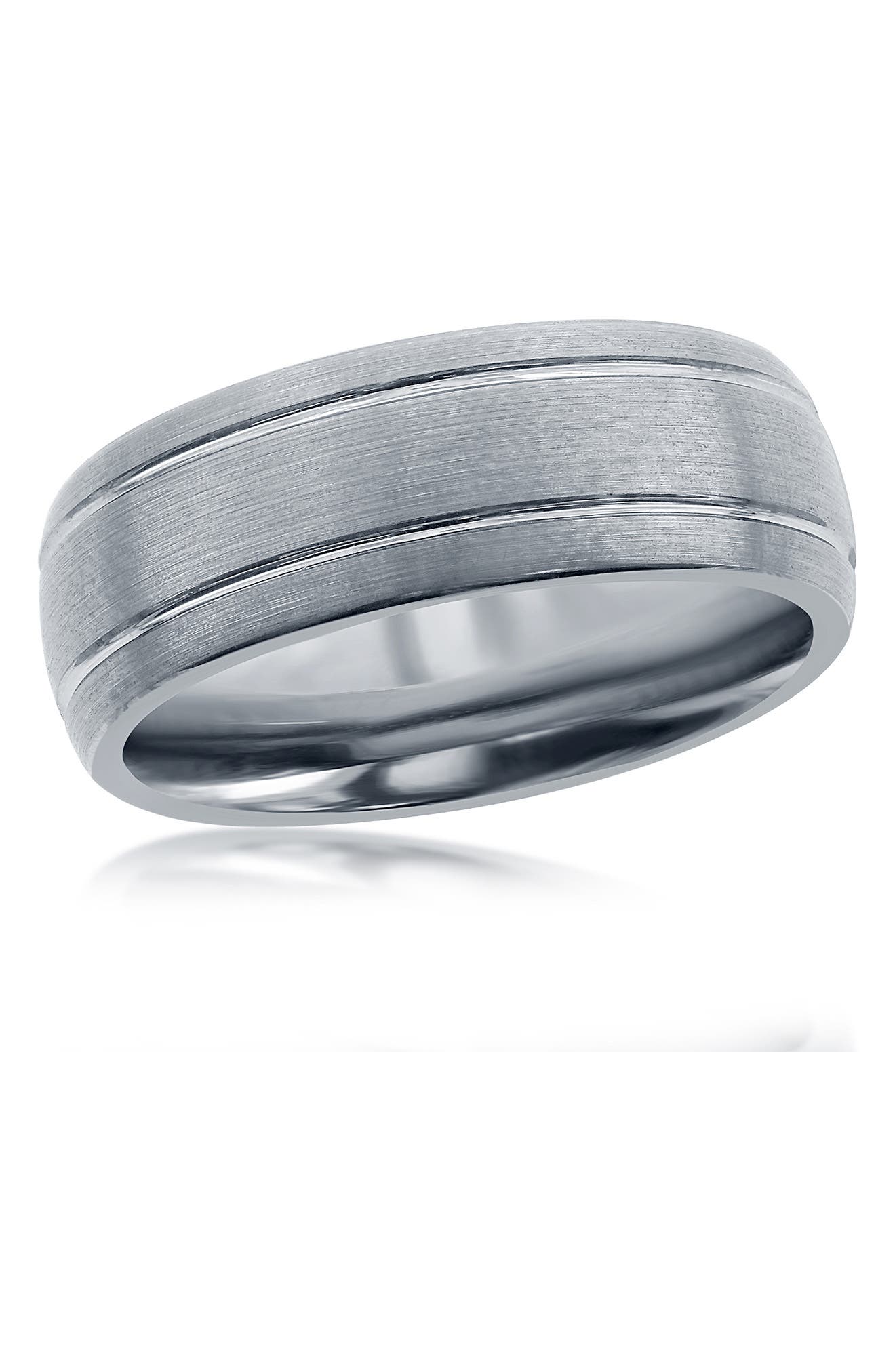 BLACKJACK Double Stripe Tungsten Ring
