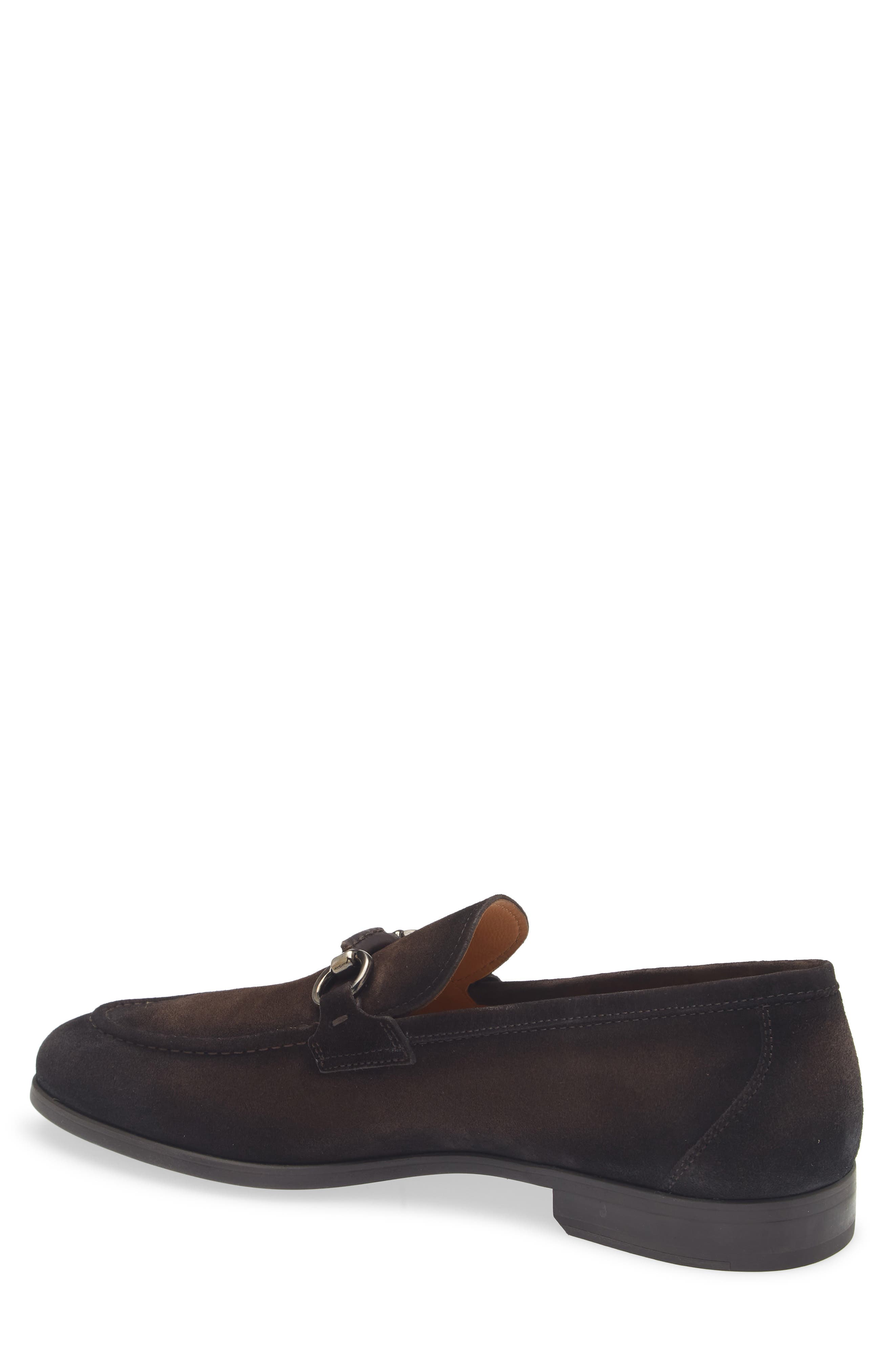 Magnanni Magico Bit Loafer, Alternate, color, Brown Suede
