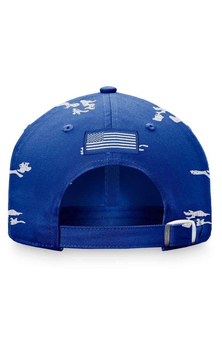 TOP OF THE WORLD Women's Top of the World Royal Kentucky Wildcats OHT Military Appreciation Betty Adjustable Hat, Alternate, color, 