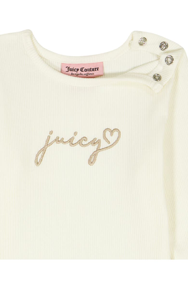 Juicy Couture Kids' Knit Top, Vest & Flare Pants Set, Alternate, color, Tan