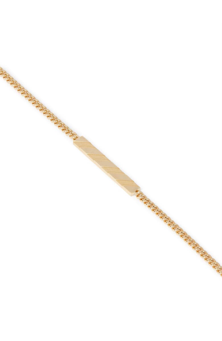 OFF WHITE Women's Diag Bracelet, Alternate, color, Gold