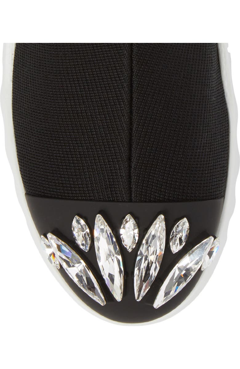 Miu Miu Embellished Sock Boot, Alternate, color,