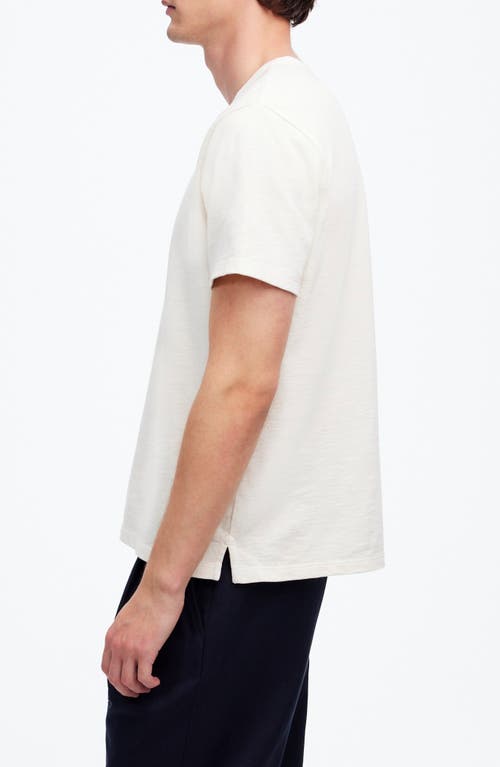 Madewell Garment-dyed Allday Crewneck Pocket Tee In White