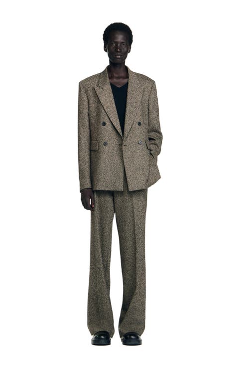 Double-breasted suit jacket