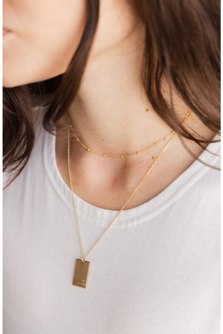 Satellite Chain Necklace, Alternate, color, GOLD